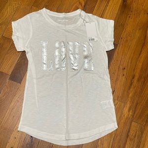 Zadig & Voltaire skinny love white tee size S brand new with tags
